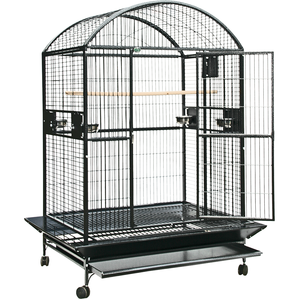 A&E Enormous Dome Top Bird Cage - Black - Bird cages by A&E