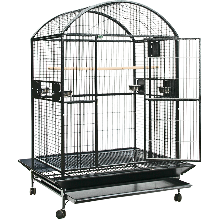 A&E Enormous Dome Top Bird Cage - Black - Bird cages by A&E