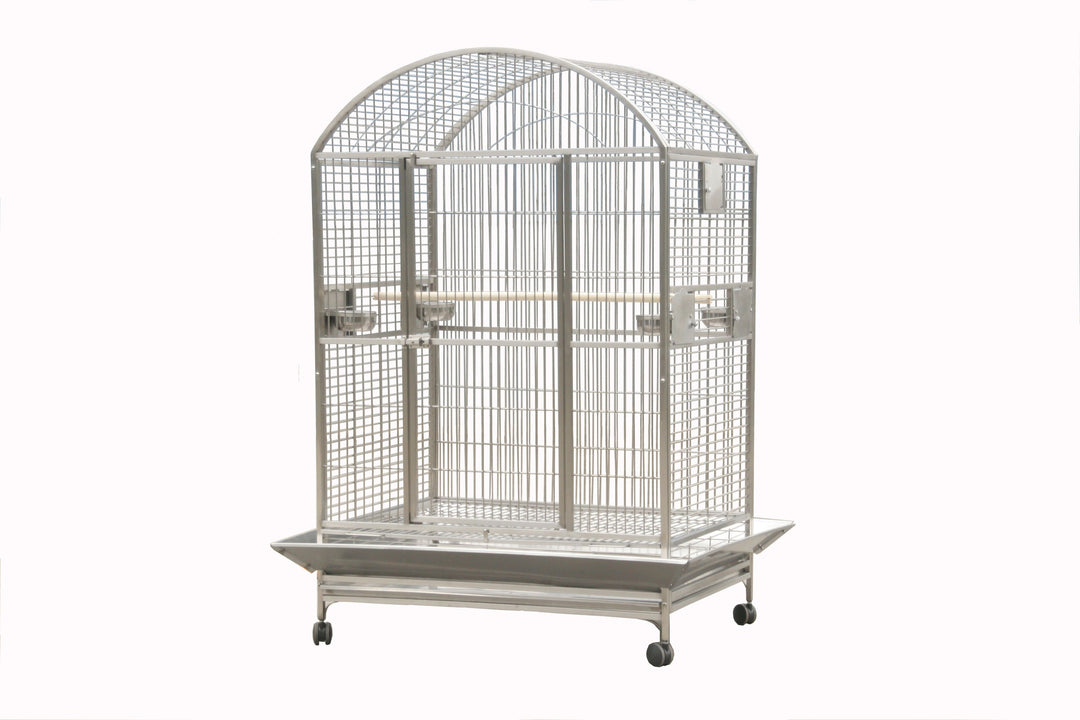A&E Enormous Dome Top Bird Cage - Platinum - Bird cages by A&E