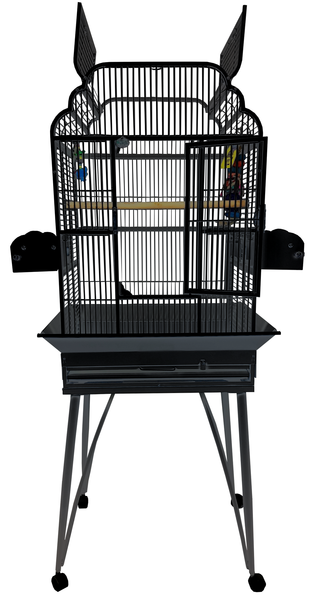 A&E Medium Victorian Open Top - Black - Bird cages by A&E