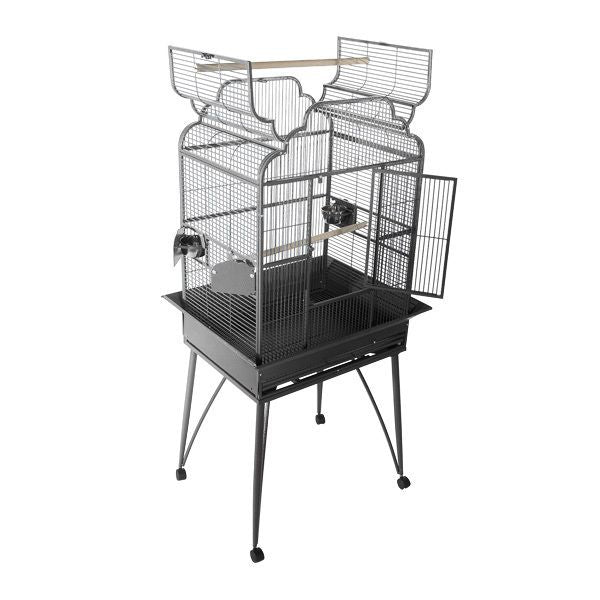 A&E Medium Victorian Open Top - Platinum - Bird cages by A&E