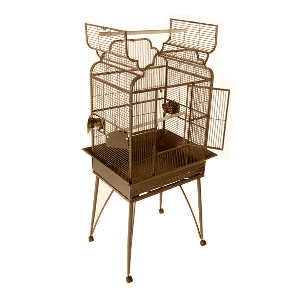 A&E Medium Victorian Open Top - Sandstone - Bird cages by A&E