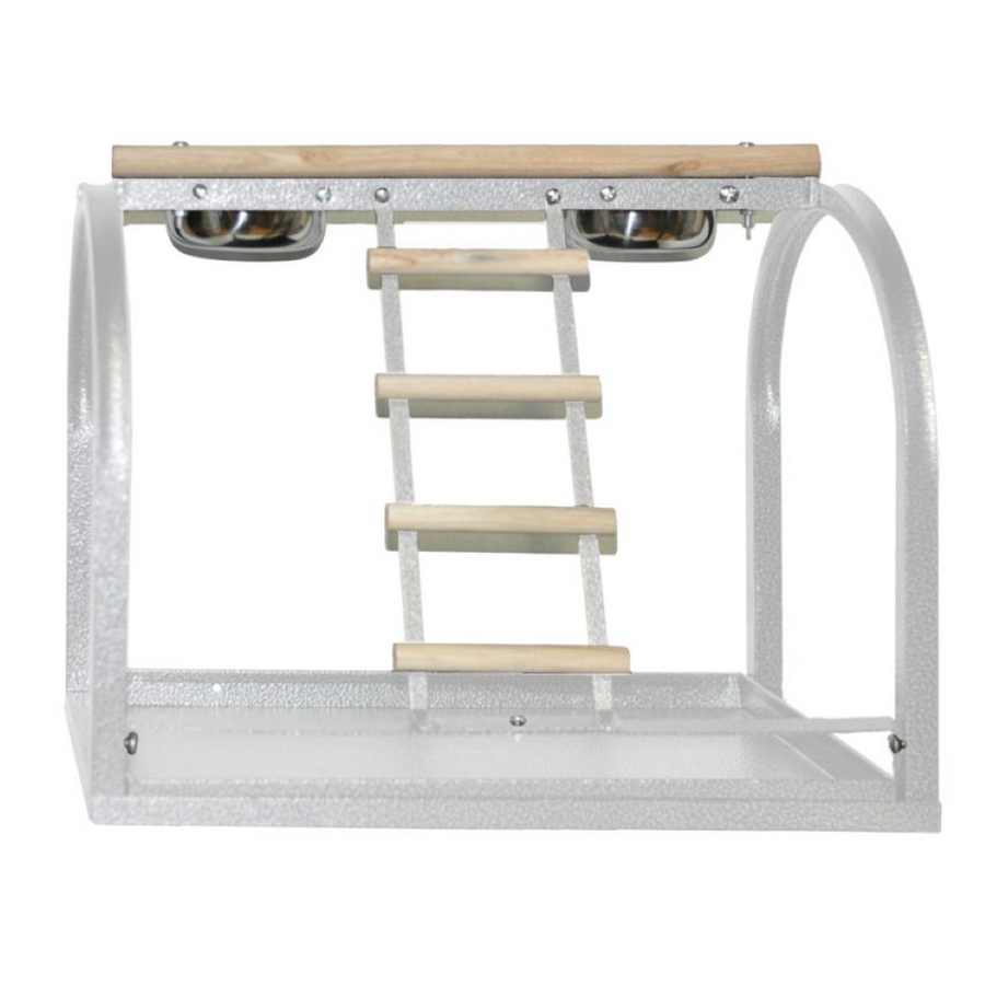 A&E Table Stand with Ladders and Cups - - Bird Play Stand by A&E