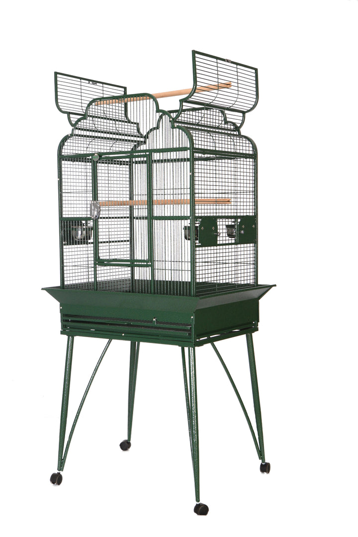 A&E Medium Victorian Open Top - Green - Bird cages by A&E