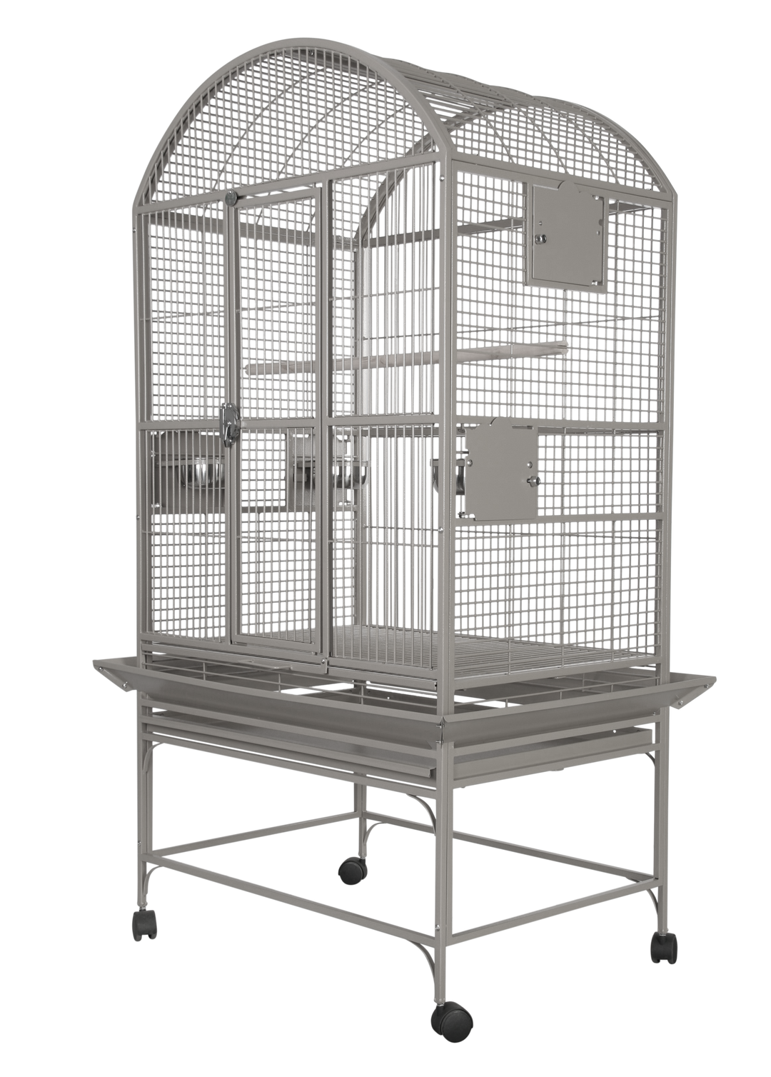 A&E Dome Top Cage with 3/4" Bar Spacing - Platinum - Bird cages by A&E