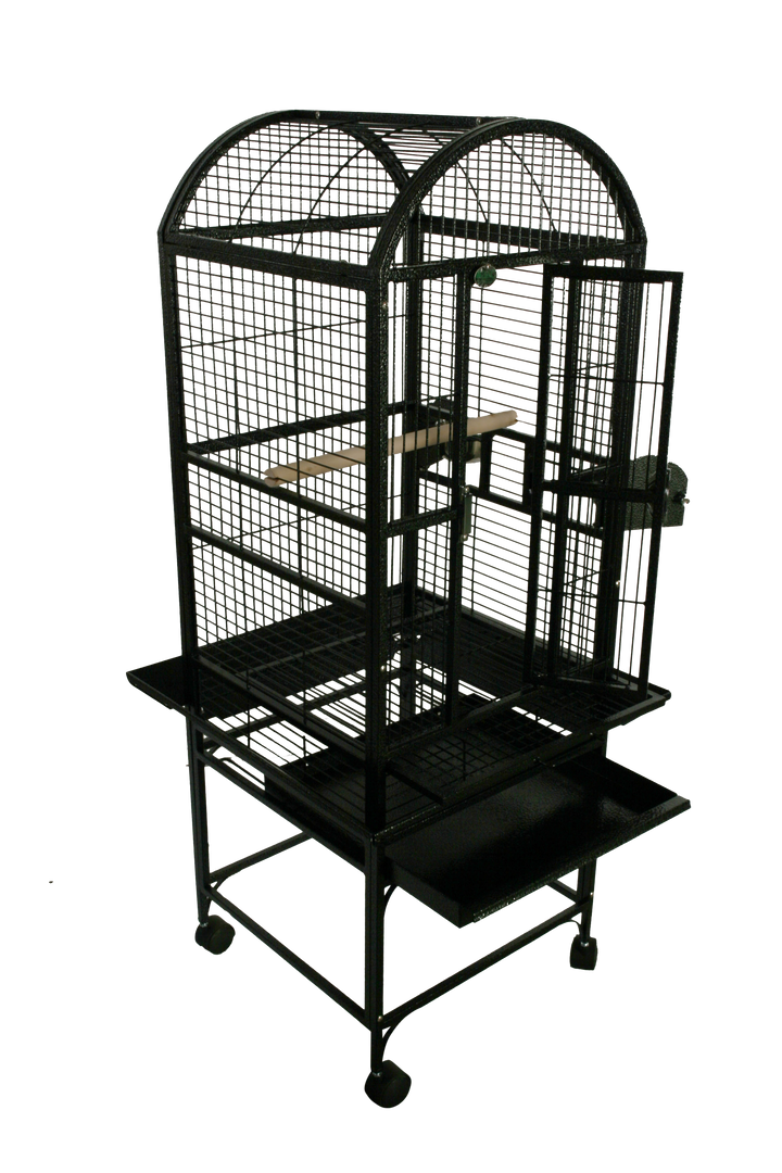 A&E Small Dome Top Bird Cage - Black - Bird cages by A&E